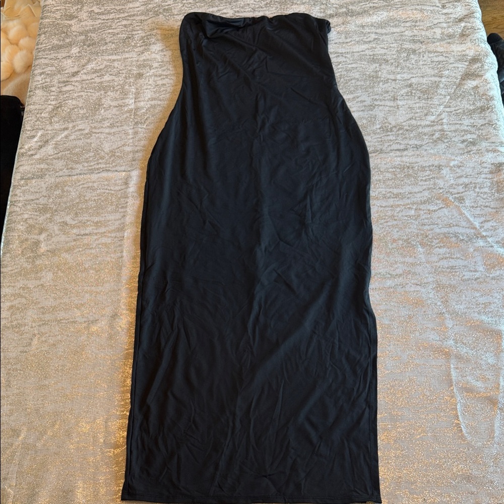 Bar III Classic Black Strapless Dress